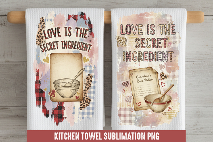 Love is the - Kitchen Towel Sublimation, Kitchen Towel