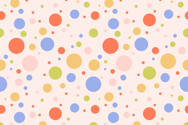 Festive pattern with circles