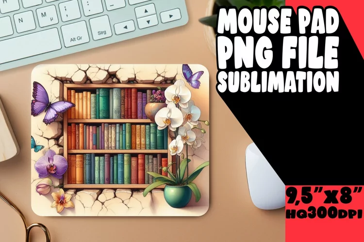 ENCHANTED MOUSE PAD SUBLIMATION STYLE, Books