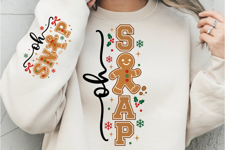 Oh Snap Gingerbread Christmas PNG, Oh Snap PNG, Christmas