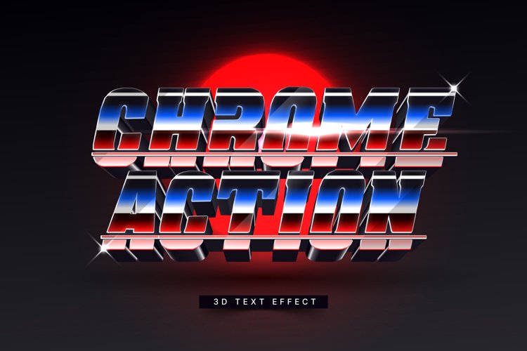 Editable Text Effect for Illustrator. Vector Graphic styles
