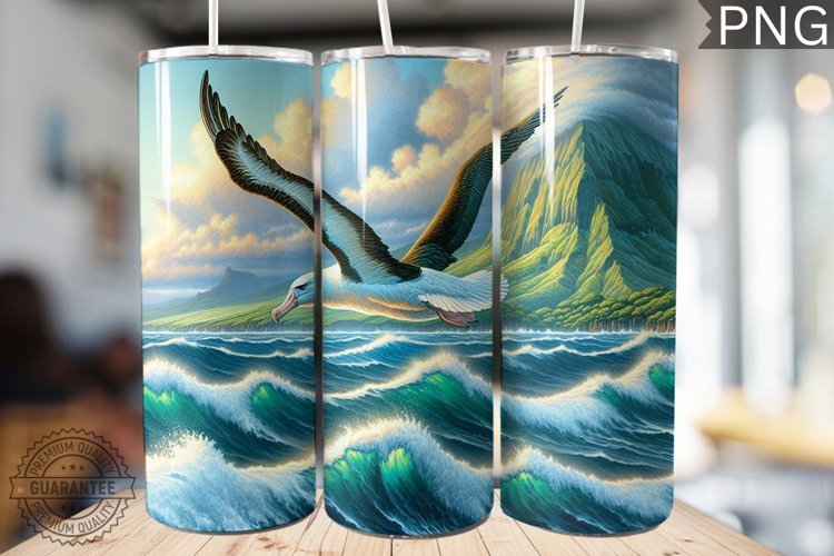 Albatross Tumbler Wrap - Albatross Tumbler Design example image 1