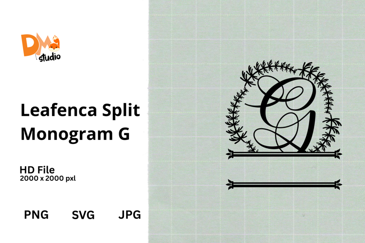 Floral Monogram Letter Svg Image 18