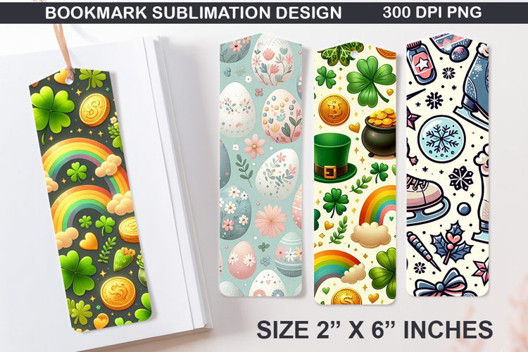 Winter Bookmarks Sublimation - 4 Bookmark Design