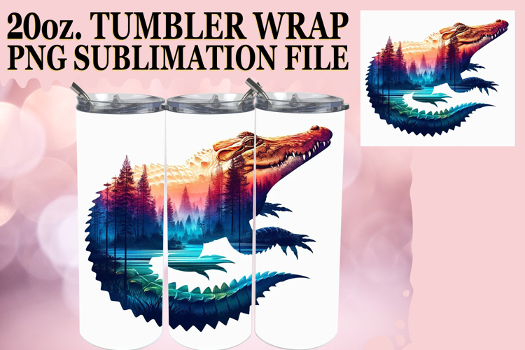 Cheerful days 20oz tumbler wrap, Animals Art