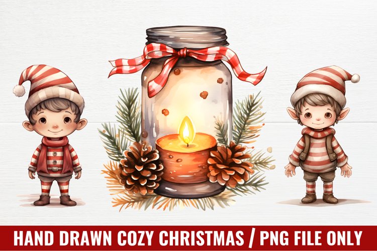 Christmas Watercolor Clipart Image 2