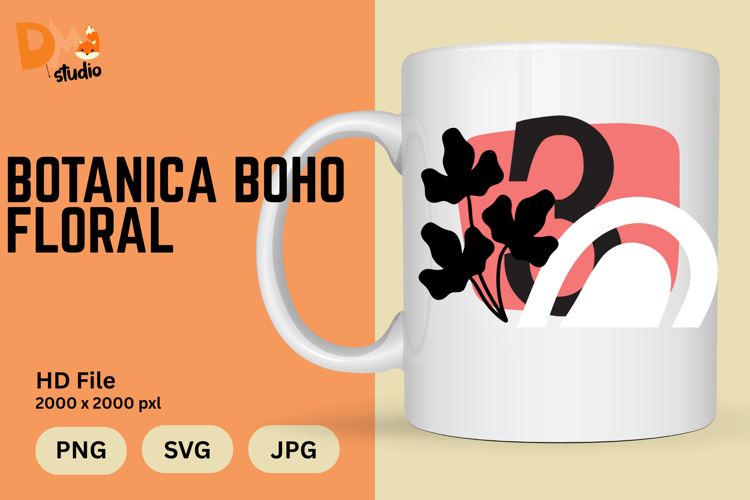 Boho Floral Svg Image 9