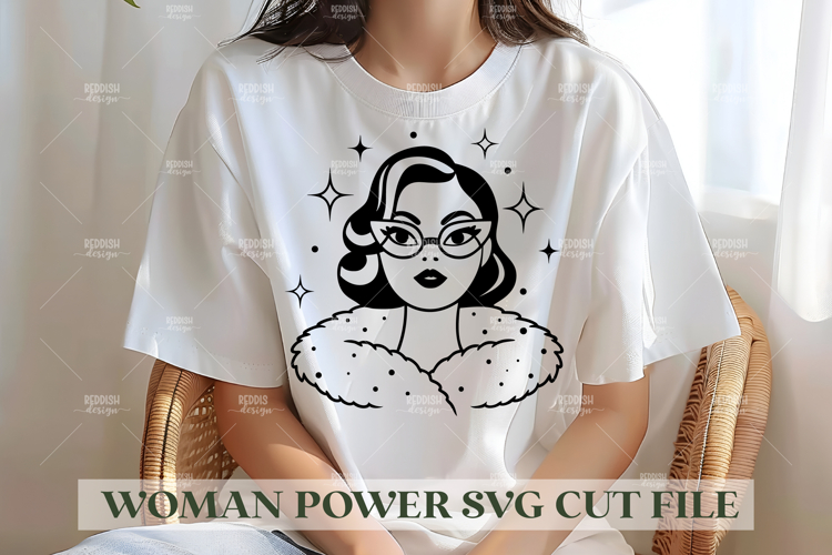 Woman Power SVG Design | Feminist SVG for Cricut Silhouette