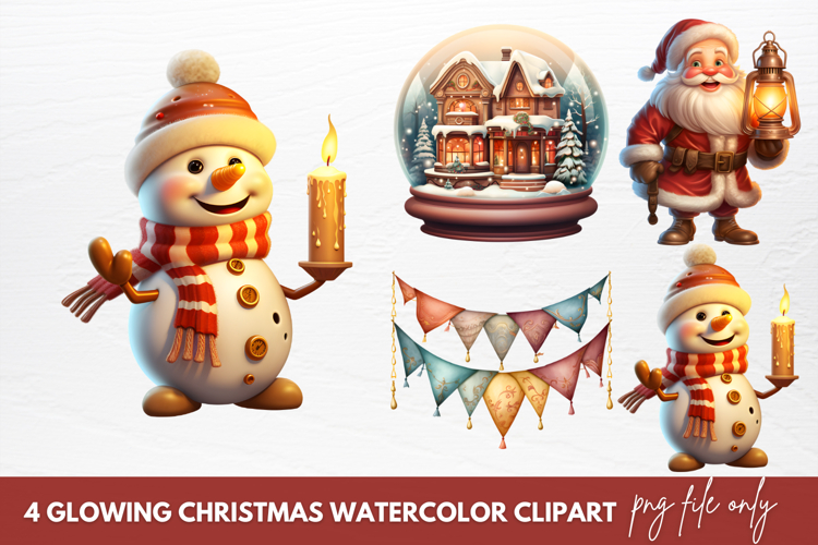 Christmas Watercolor Clipart Image 5