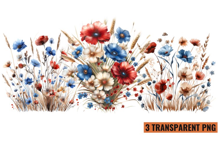 Wildflowers Clipart Image 16