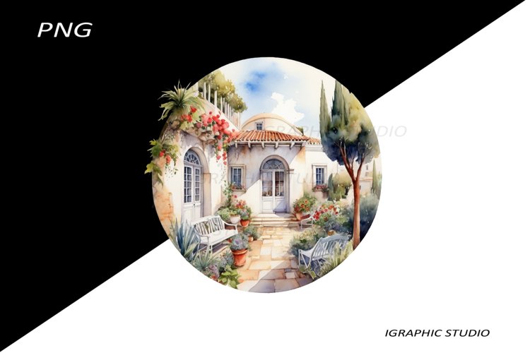 Greece summer clipart, Mediterranean Food Clipart,