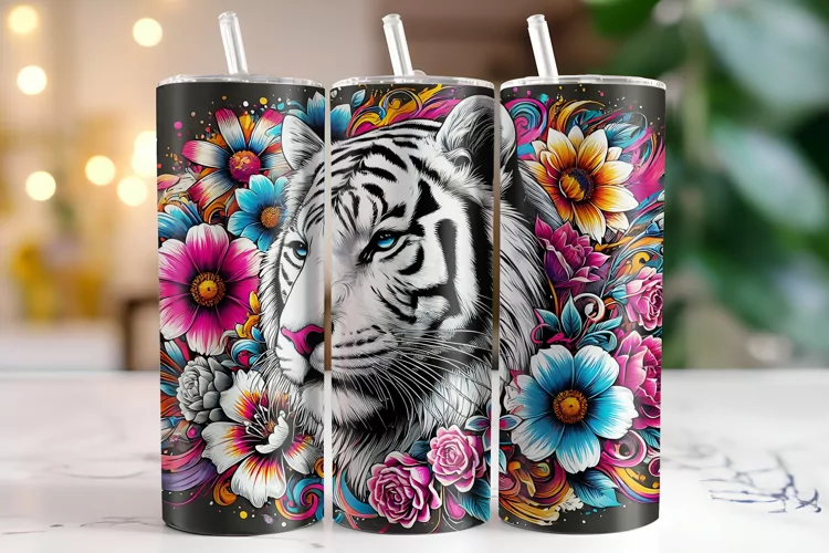 Tiger lowers Tumbler Wrap | Sublimation | Tumblers