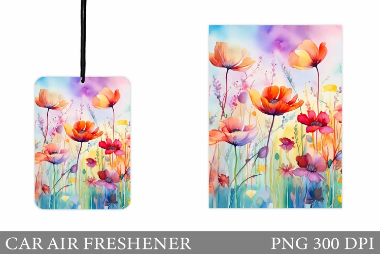 Wildflowers Car Air Freshener. Car Air Freshener Design