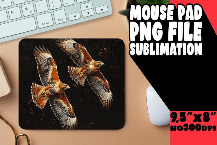 Bird-Themed Sublimation Mouse PaFeathered Friends Mouse Pads
