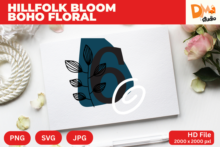 Boho Floral Svg Image 3
