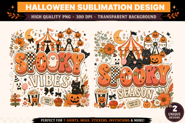 Halloween PNG | Spooky Vibes & Spooky Season Cute Ghost