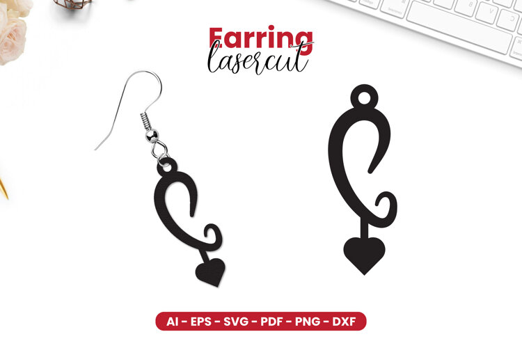 Earring LaserCut - Lasercut File example image 1
