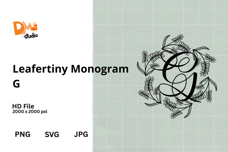 Floral Monogram Letter Svg Image 8