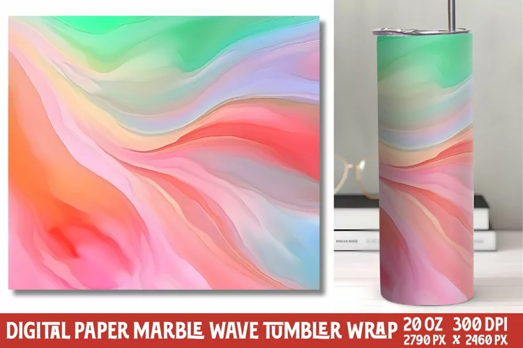Marvel Wave Tumbler Wrap Sublimation