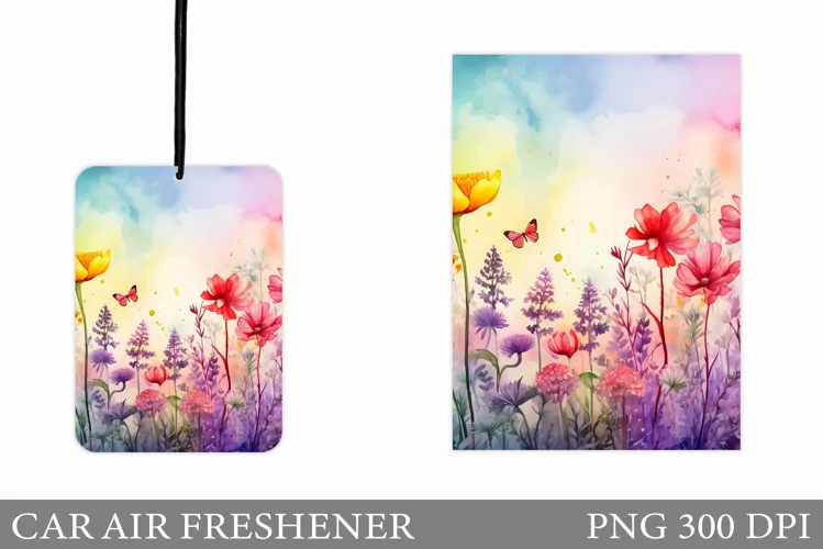 Wildflowers Car Air Freshener. Summer Car Air Freshener