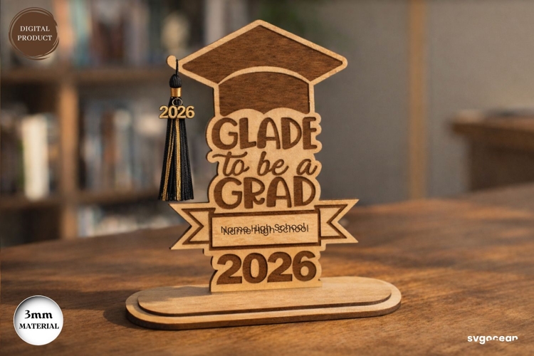 Graduation Tassel Holder Laser Cut | Glowforge | SVG