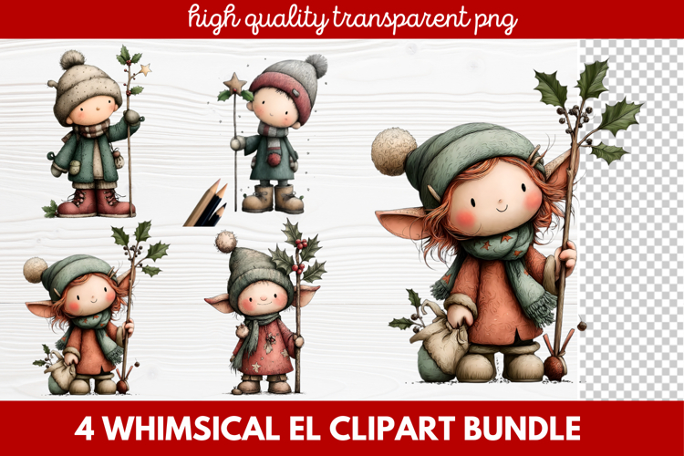 Cute Elf Clipart Image 7