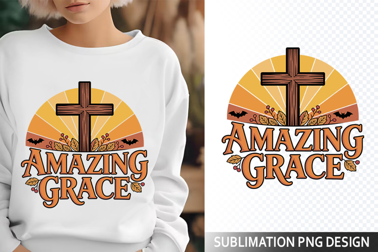Amazing grace Christian Harvest - Halloween Sublimation PNG