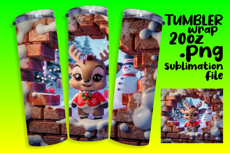 DYNAMIC 20oz Tumbler PNG Artwork , Xmas