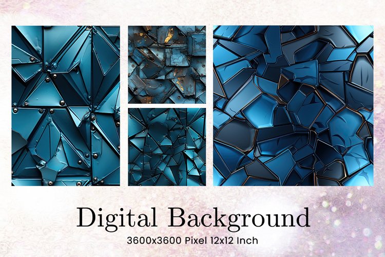 Abstract Background Digital Paper Wallpaper Wallart_7 example image 1