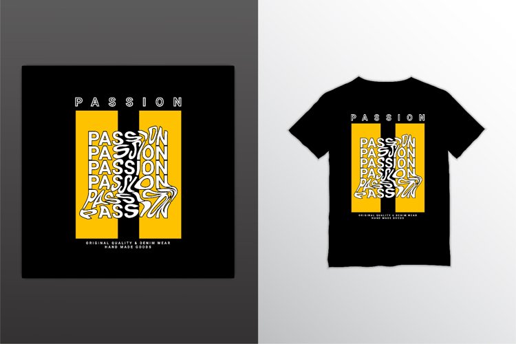Passion t-shirt design, suitable for screen printing, jacket