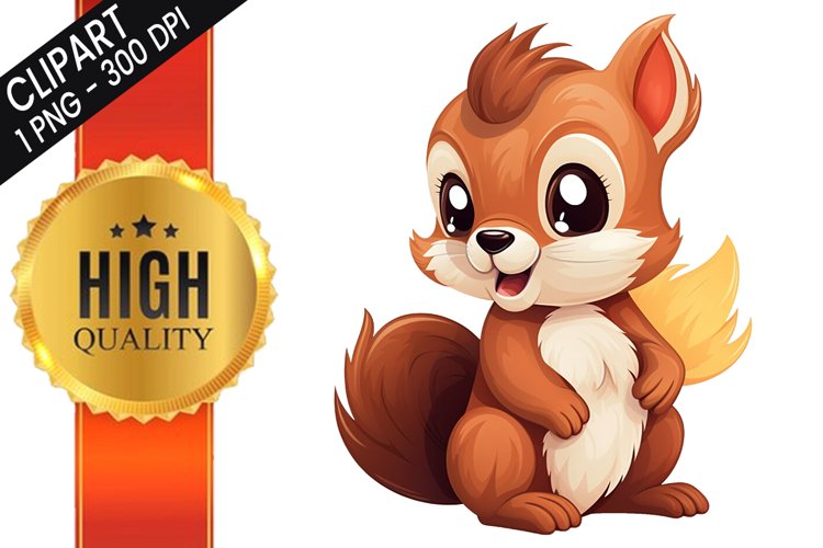 Cute Squirrel Sublimation PNG Design - Sublimation Design