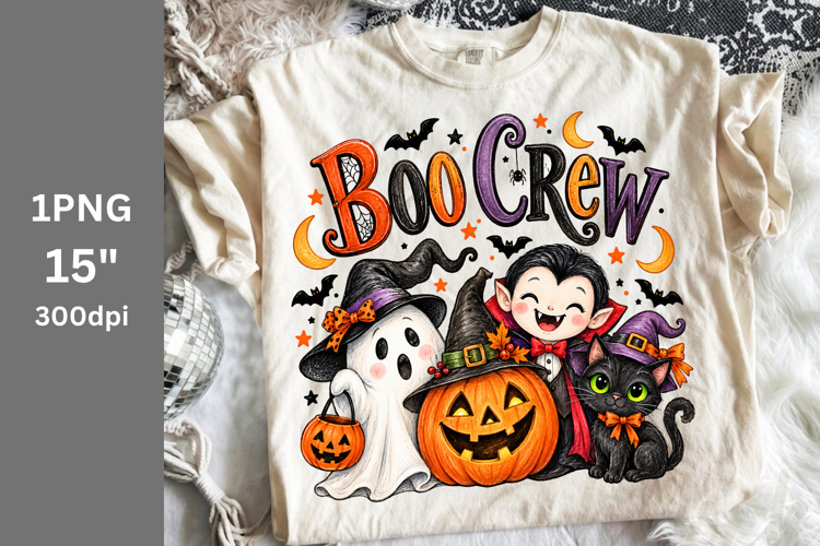 Halloween PNG, Boo Crew PNG, Fall PNG