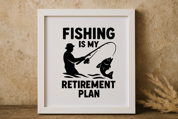 Silhouette Fishing Clipart Image 5