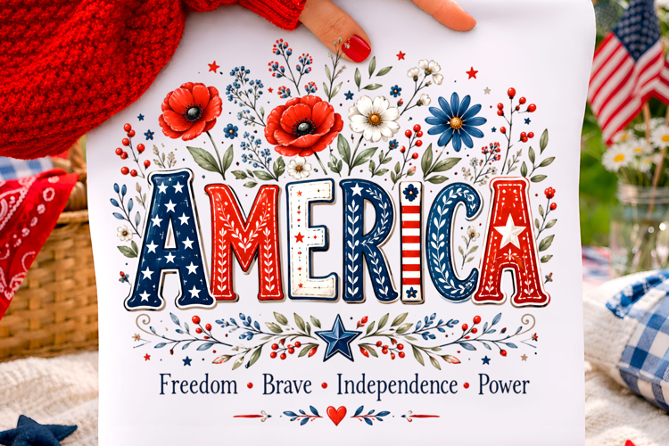 4th of July PNG t-shirt design PNG