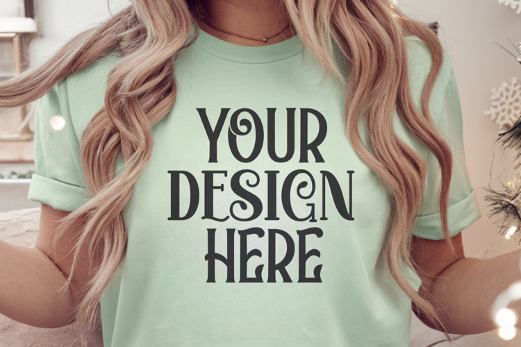 Bay Comfort Colors 1717 Christmas Mockup, CC 1717