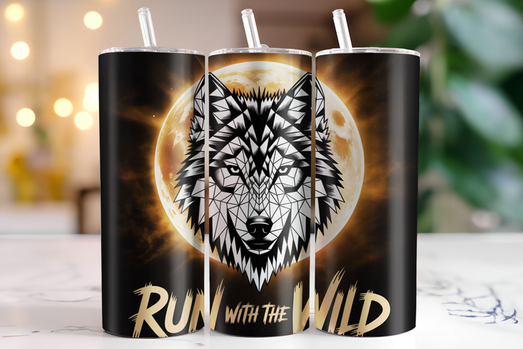 Run with the wild Tumbler Wrap | Sublimation | Tumblers