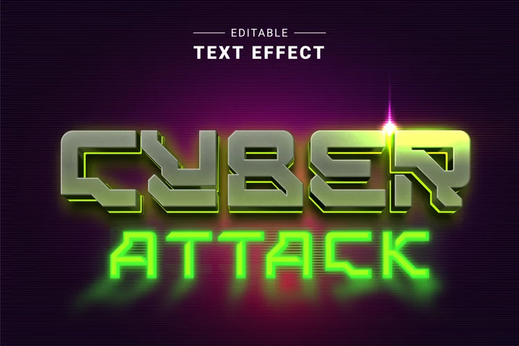 Editable Text Effect for Illustrator. Vector Graphic styles