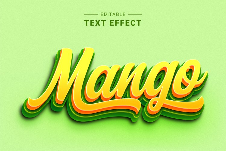 Editable Text Effect for Illustrator. Vector Graphic styles example image 1