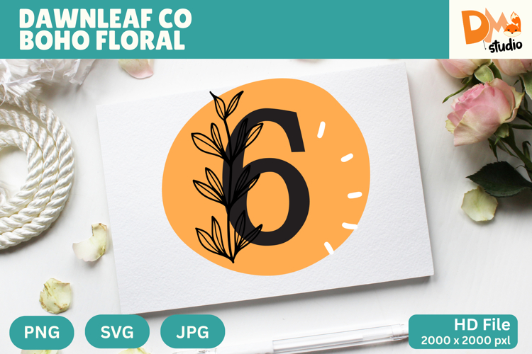 Floral Monogram Letter Svg Image 3