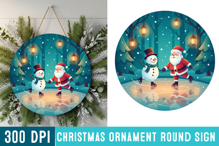 Round Christmas Svg Image 9