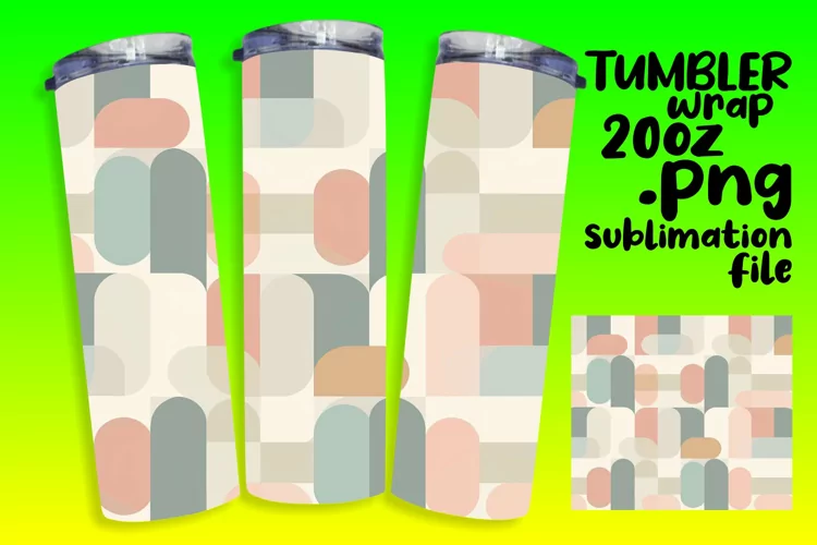 Artistic Tumbler Wrap Sublimation Ready