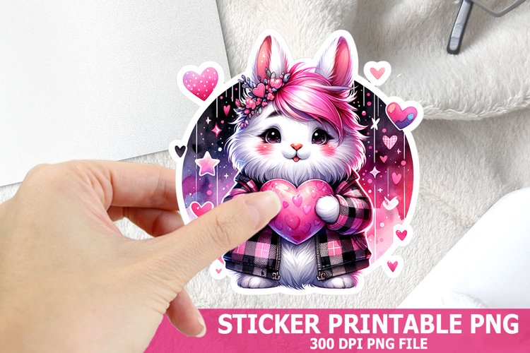 Valentines Day Animal Sticker| Valentines Day Sticker