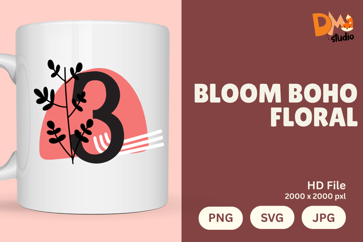 Boho Floral Svg Image 11