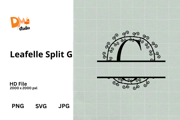 Floral Monogram Letter Svg Image 6