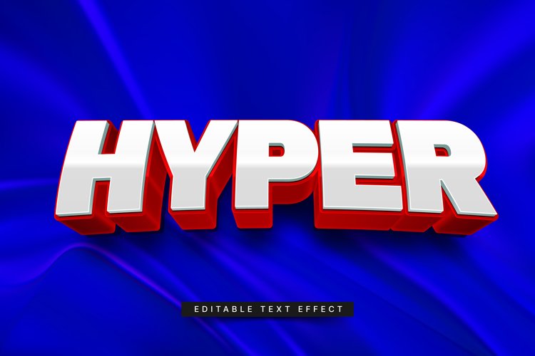 Editable Text Effect for Illustrator. Vector Graphic styles