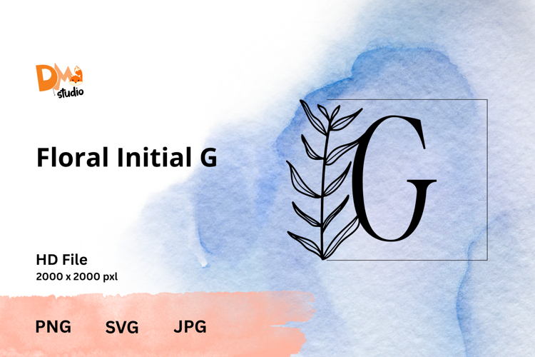 Leaf Monogram Svg Image 8