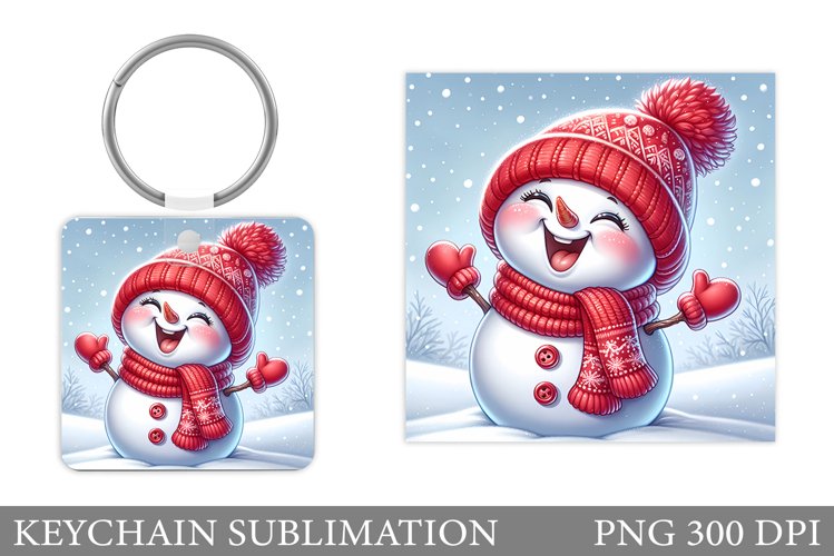 Cute Snowman Clipart Image 5