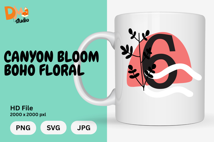 Boho Floral Svg Image 2