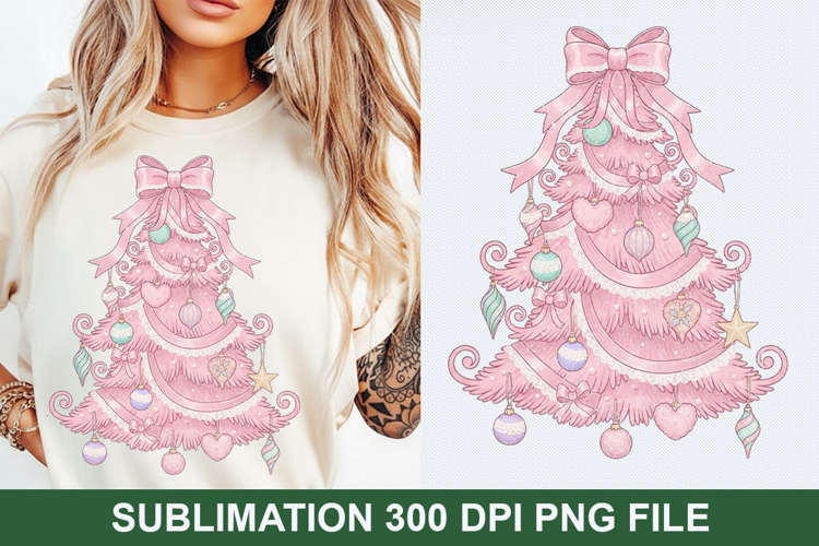 Christmas Tree Sublimation - Christmas PNG Design