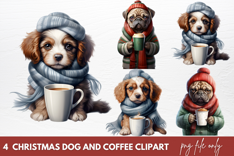 Christmas Dog Clipart Image 2
